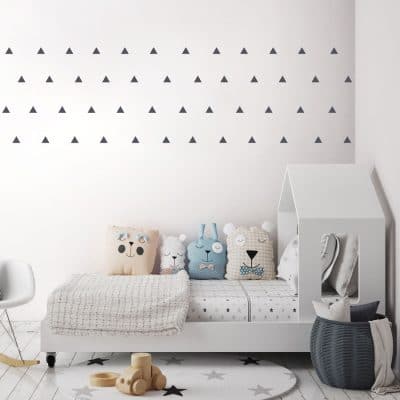 Dark grey triangle wall stickers | Shape wall stickers | Stickerscape | UK