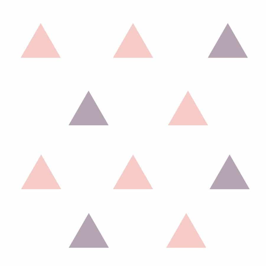 Pink and lilac triangle wall stickers | Shape wall stickers | Stickerscape | UK