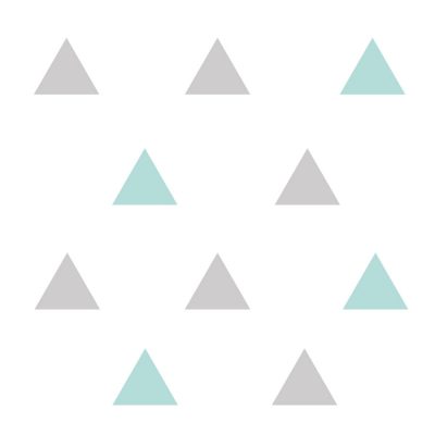 Light grey and aqua triangle wall stickers | Shape wall stickers | Stickerscape | UK