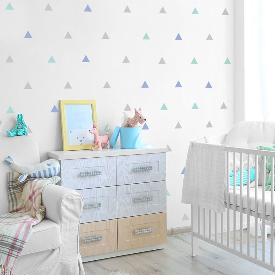 Triangle wall stickers