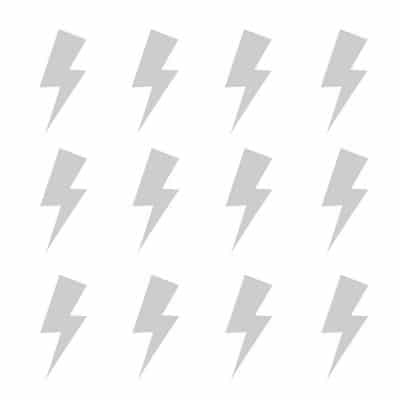 Light grey lightning bolt wall stickers | Shape wall stickers | Stickerscape | UK