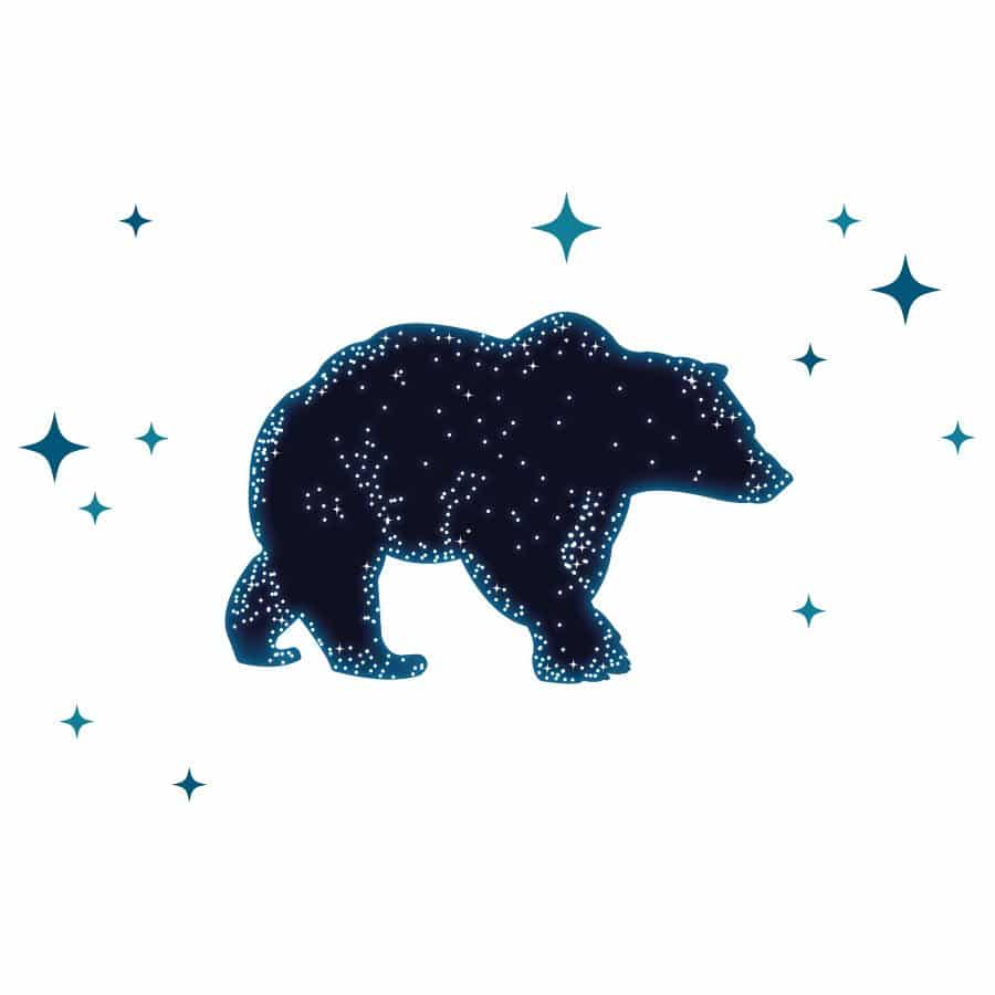 Bear constellation wall sticker | Space wall stickers | Stickerscape | UK