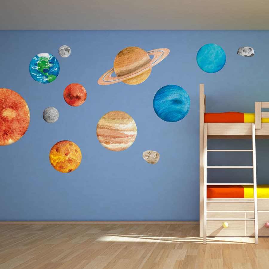 Planet Wall Stickers Solar System Wall Stickers Space Wall Stickers SSYS 05 