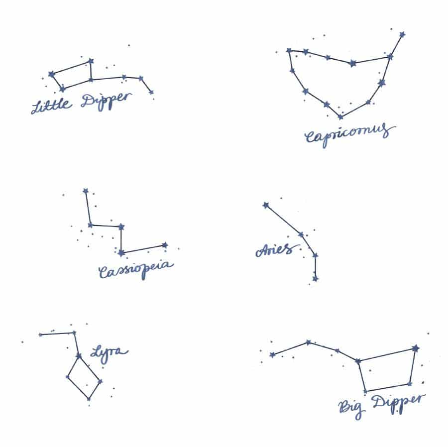 Star constellations wall stickers | Space wall stickers | Stickerscape | UK