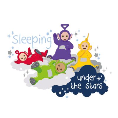 Teletubbies under the stars wall sticker (Large size) on a white background
