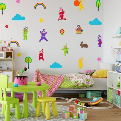 Teletubbies stickaround wall sticker pack (Large size) perfect for creating a Teletubbies theme in your child's room