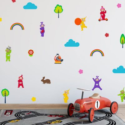 Teletubbies stickaround wall sticker pack (Regular size) perfect for creating a Teletubbies theme in your child's room
