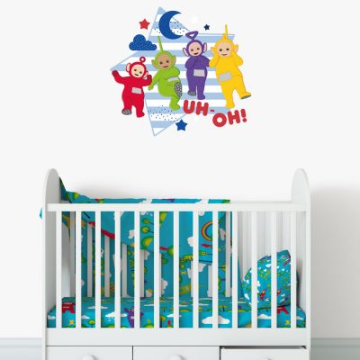 Teletubbies with star wall sticker (Regular size) perfect for decorating your child's bedroom with a Teletubbies theme