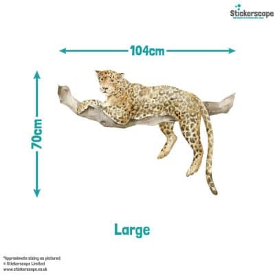 Resting Cheetah Wall Sticker (Large)