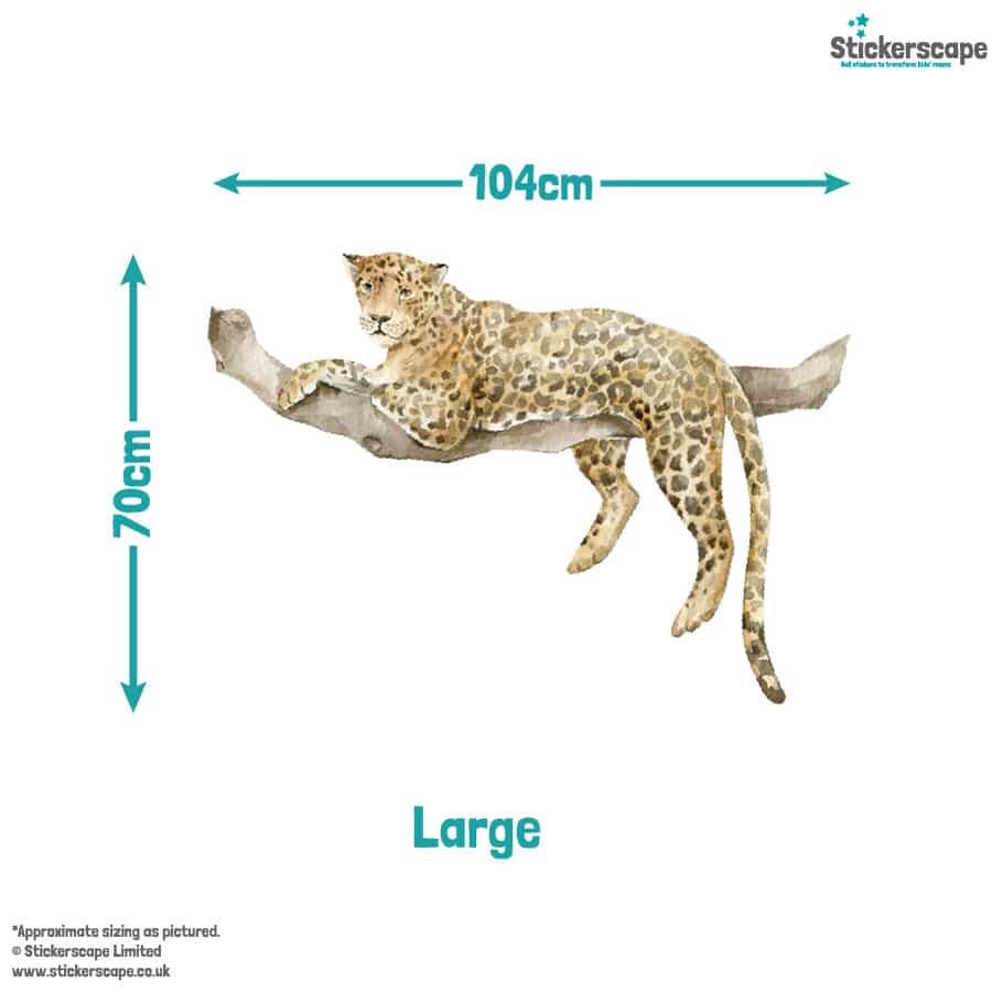 Resting Cheetah Wall Sticker (Large)