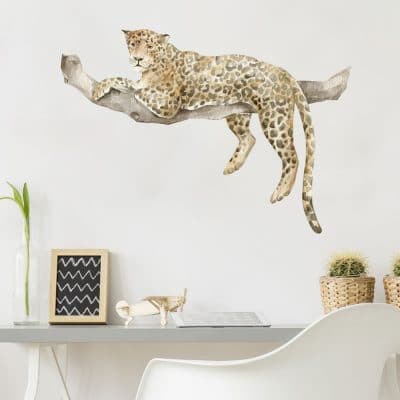 Resting Cheetah Wall Sticker, Regular