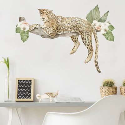 Resting Cheetah Wall Sticker, Regular