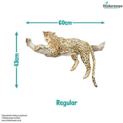 Resting Cheetah Wall Sticker (Regular)