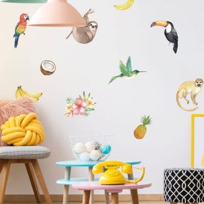 Tropical Fruit and Friends Wall Sticker Pack (Regular)