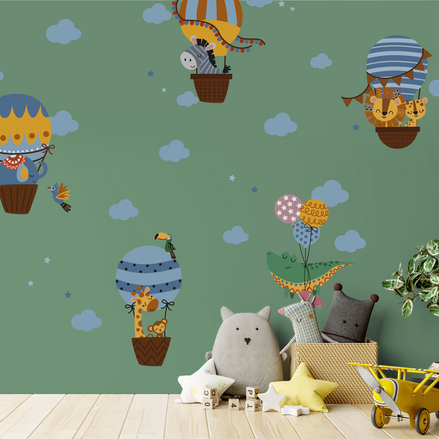 Mega Hot Air Balloons Wall Sticker Pack