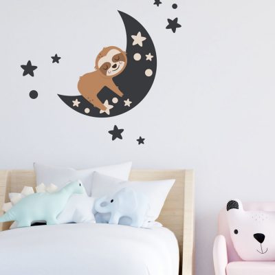 Night Time Sloth Wall Sticker