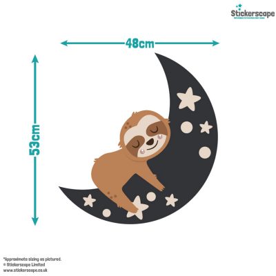 Night Time Sloth Wall Sticker