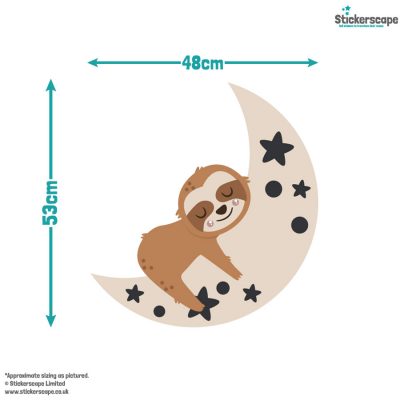 Night Time Sloth Wall Sticker