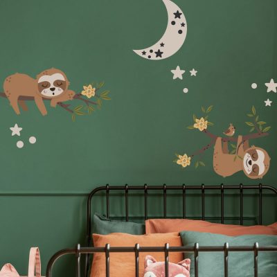 Sleepy Sloths Wall Sticker Pack (Option 2)