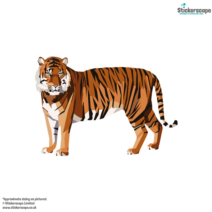 Geometric Tiger Wall Sticker