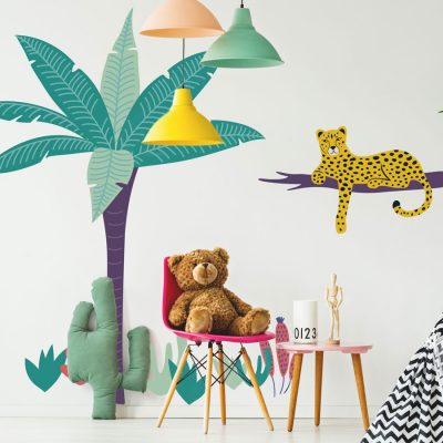 Bright Cheetah Wall Sticker Pack (Option 2)