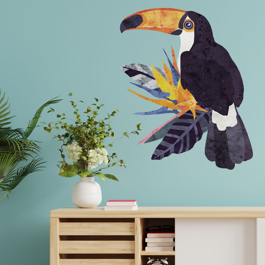 Bright Toucan Wall Sticker (Large)