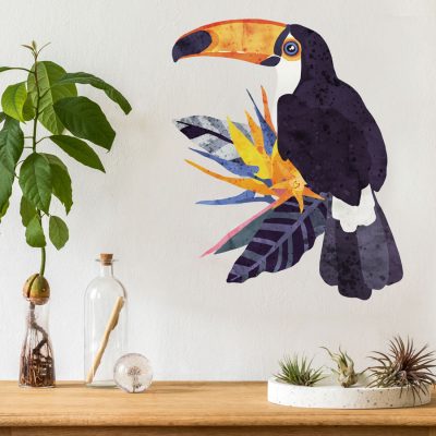 Bright Toucan Wall Sticker (Regular)