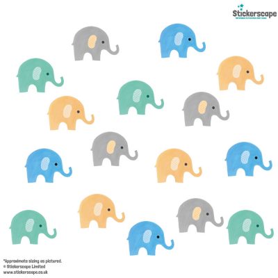 Elephant Stickarounds (Multicolour Option 2)
