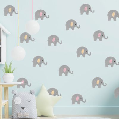 Elephant Stickarounds (Grey)