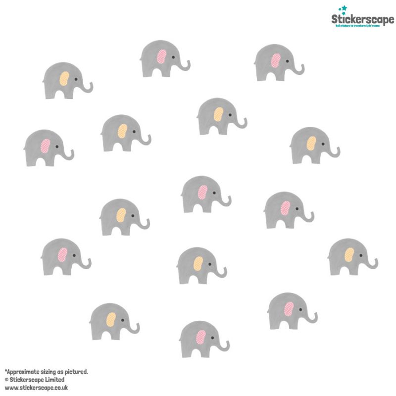 Elephant Stickarounds (Grey)