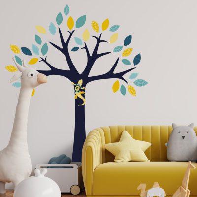 Nursery safari wall sticker (Bold - Tree pack)