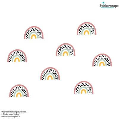 Pastel Spot Rainbow Stickarounds