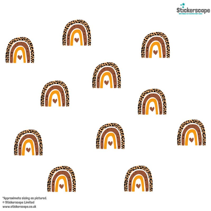 Leopard Print Rainbow Stickarounds (Option 2)
