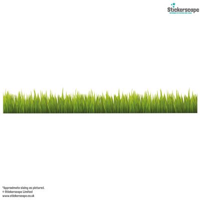 Jungle Grass Wall Sticker shown full length on a white background
