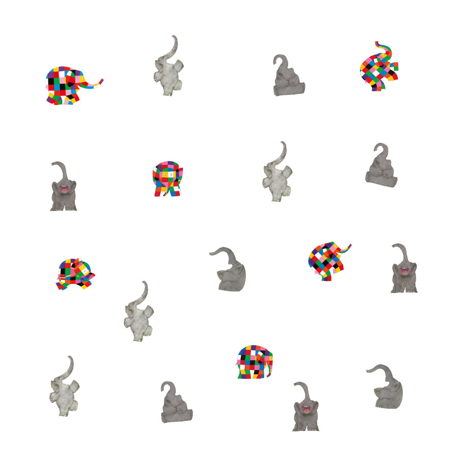 Elmer and elephants stickaround pack on a white background