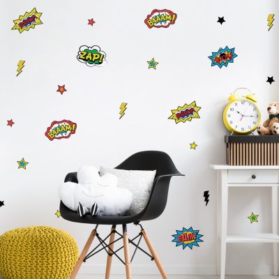 Comic shop book decals