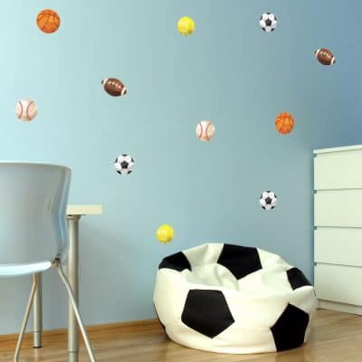 Sport wall stickers perfect for decorating a child's bedroom or playroom with a sport theme