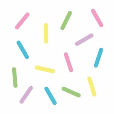 Sprinkle wall stickers (Bright) on a white background