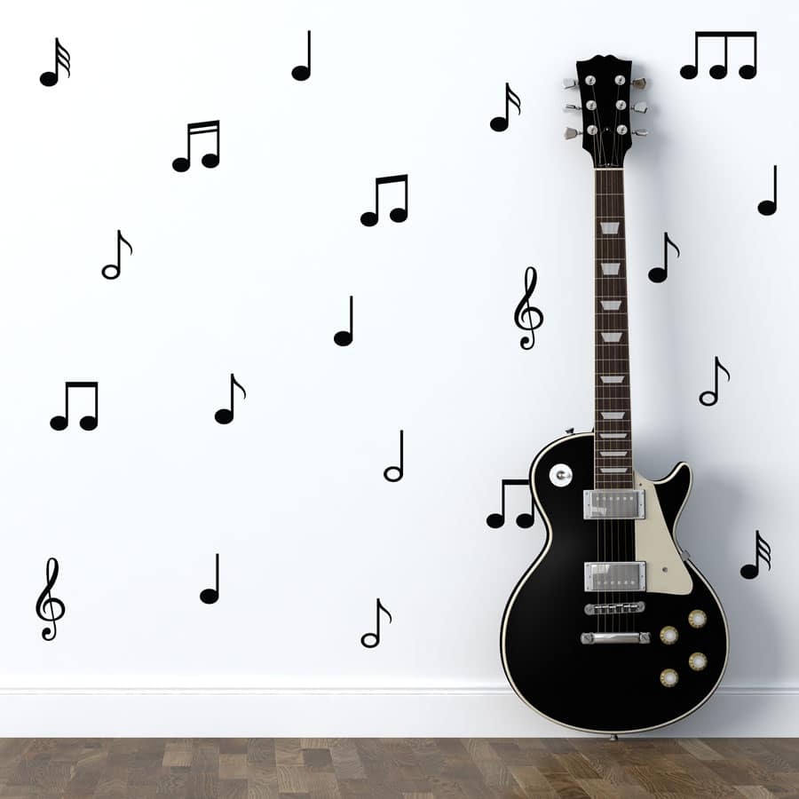 Musical shop wall stickers