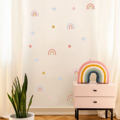 Rainbows and Stars Wall Sticker Pack