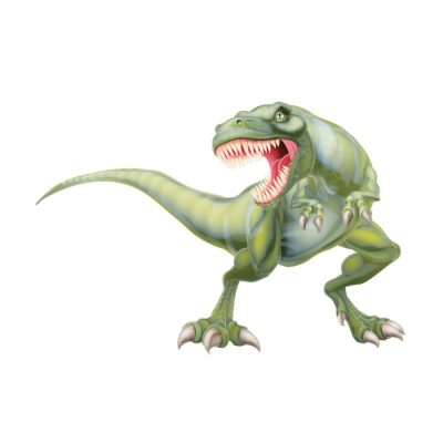 Fierce T-Rex wall sticker (Extra large) on a white background