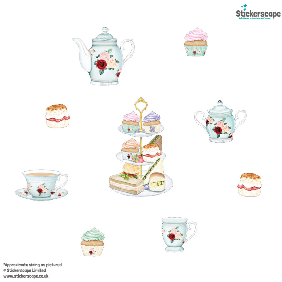 Tea Party Window Sticker Pack