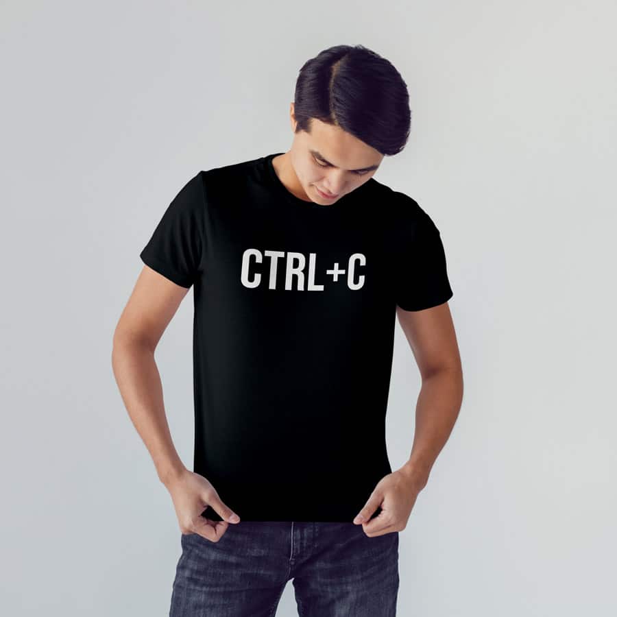 Ctrl-C Men's T-shirt (Black) perfect gift for fathers day, birthday or Christmas