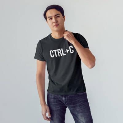Ctrl-C Men's T-shirt (Grey) perfect gift for fathers day, birthday or Christmas