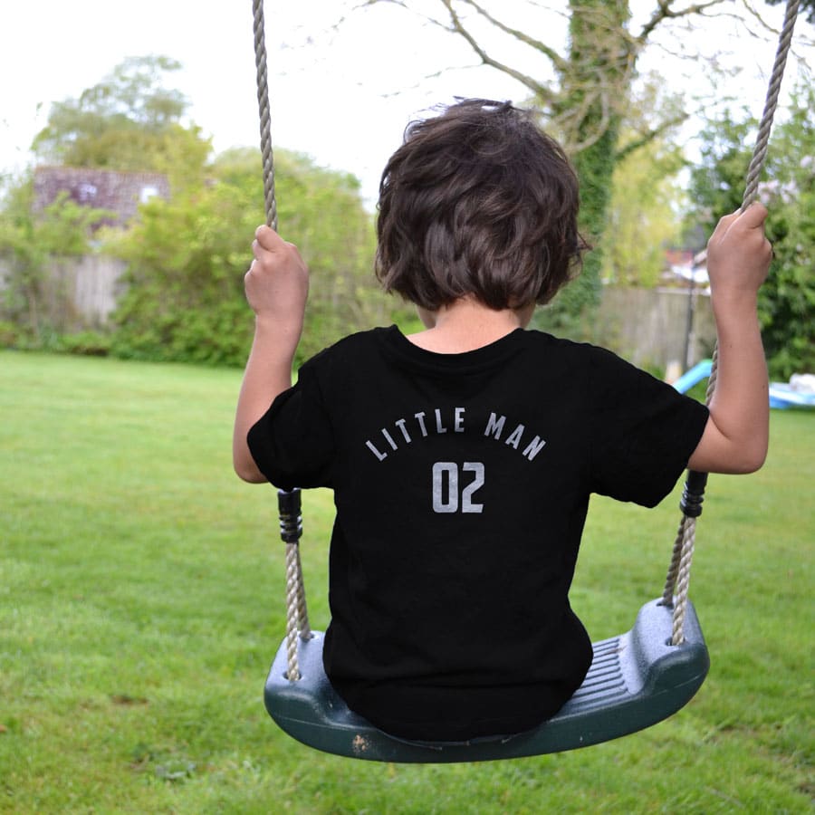 Big Man Little Man Children's T-shirt (Black) perfect gift for fathers day, birthday or Christmas