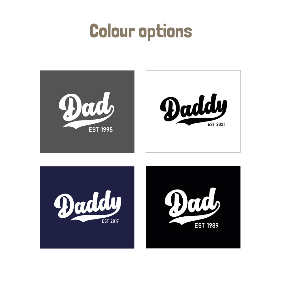 Personalised dad est Men's T-shirt (colour options)