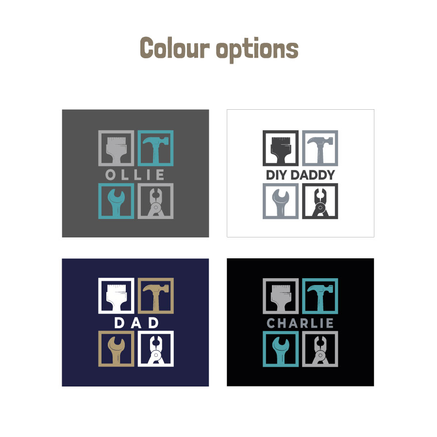 Personalised DIY Squares Men's T-shirt (colour options)