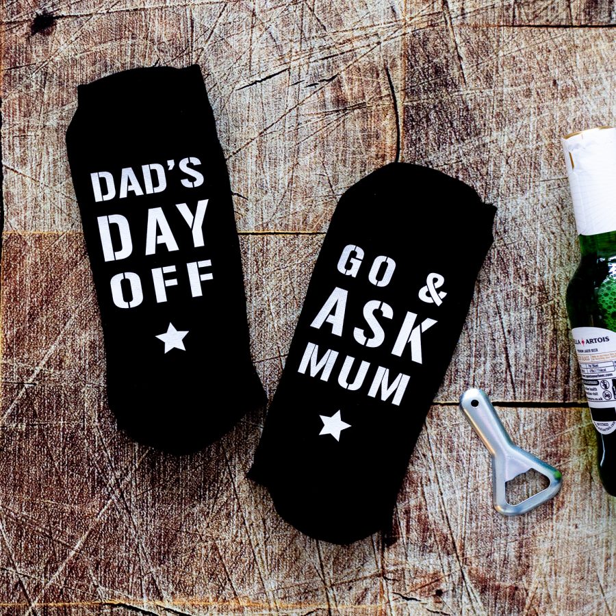 Dad's day off socks perfect gift for fathers day, birthday or Christmas