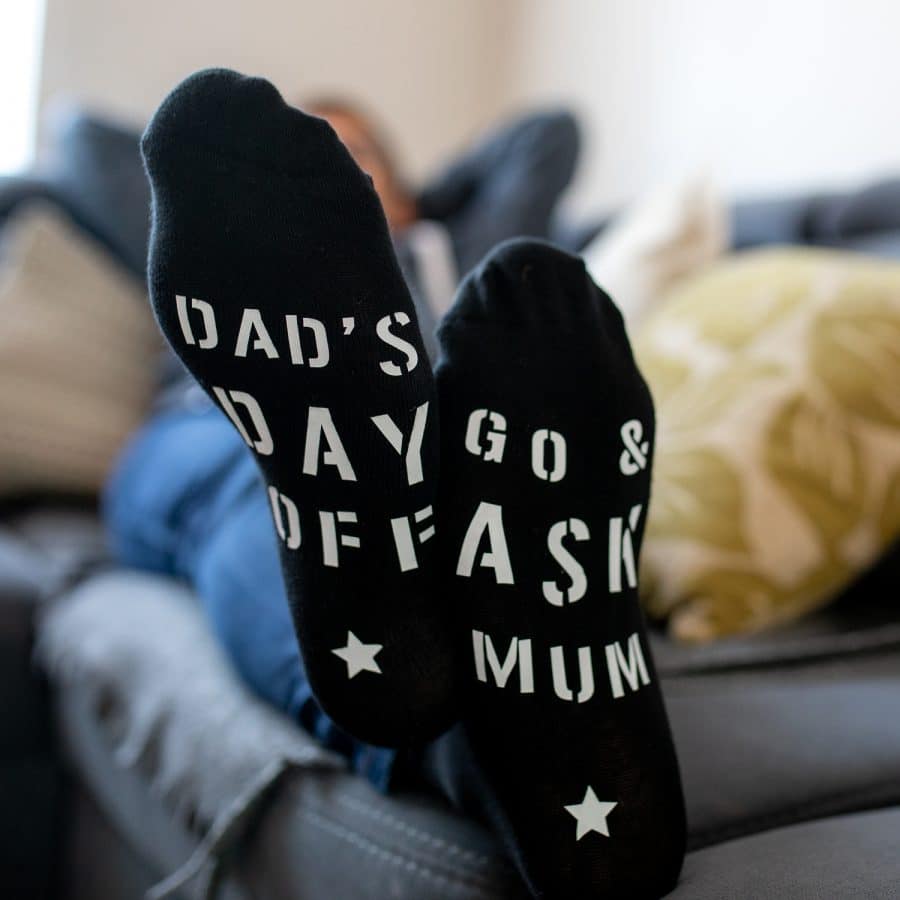 Dad's day off socks perfect gift for fathers day, birthday or Christmas