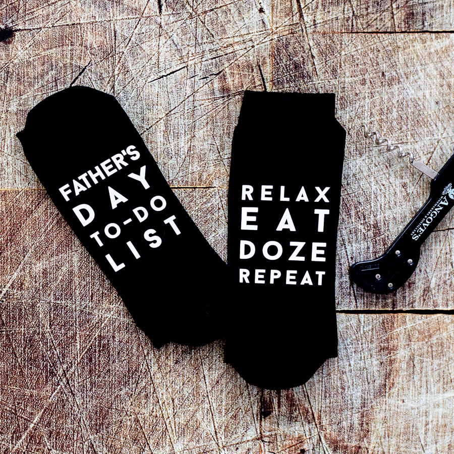 Father's day to-do list socks perfect gift for fathers day, birthday or Christmas